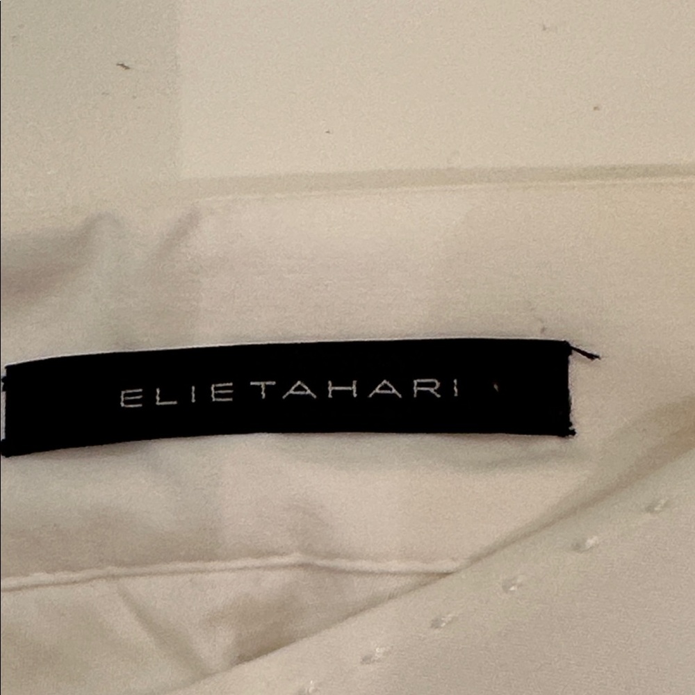 New Elie Tahari White A-Line Skirt. Size 4. - Picture 4 of 9